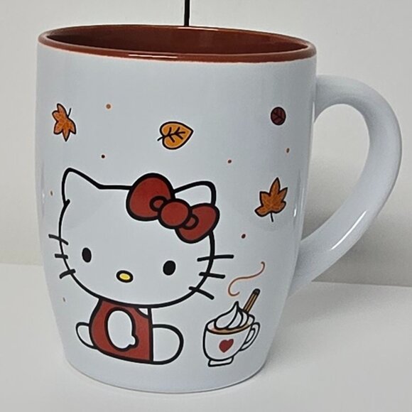 NWT Hello Kitty Pumpkin Spice XL Coffee Mug - Picture 1 of 3